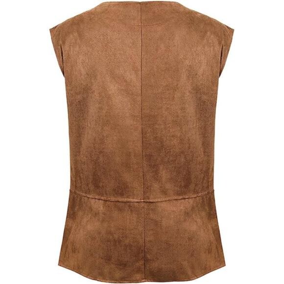 Men's Medieval Renaissance Vest Costume Pirate Gothic Steampunk Waistcoat - Picture 2 of 5